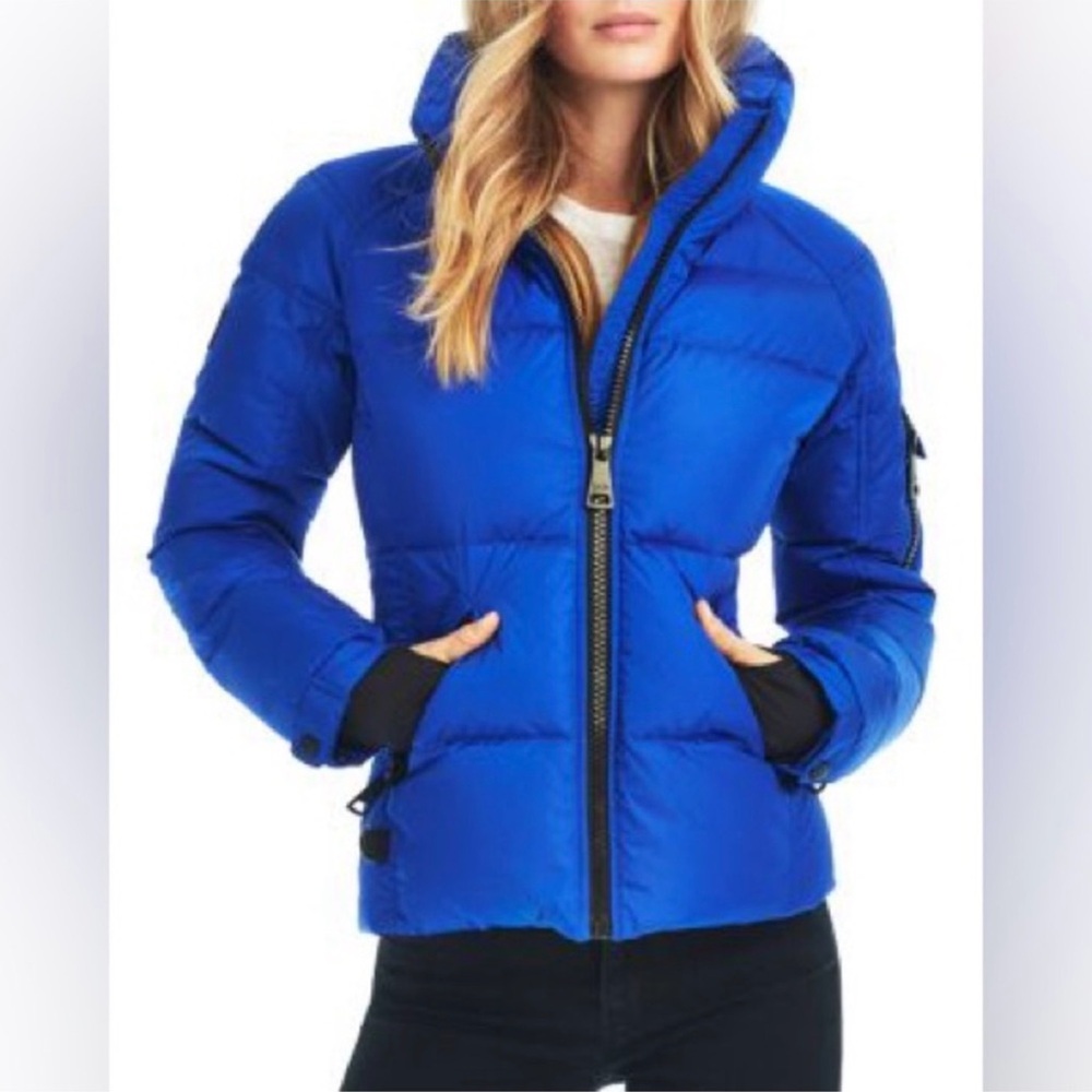 SAM. Women's Blue Puffer Jacket